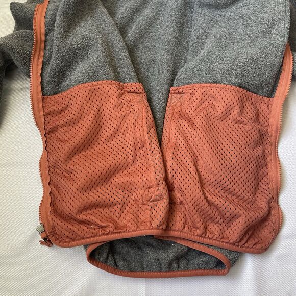 Patagonia Women’s Synchilla Full-Zip Fleece Jacket Gray w/ Orange Trim Size L - Picture 11 of 11